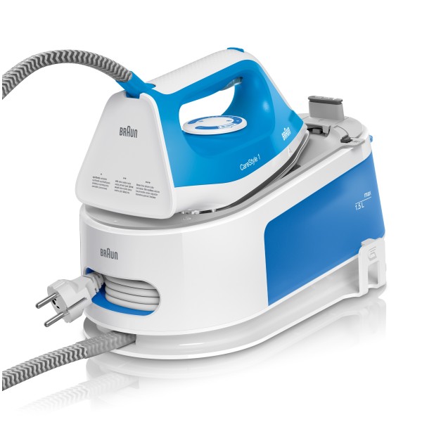 Braun CareStyle 1 IS1012BL 2400 W 1,5 L Suela de cerámica Azul, Blanco