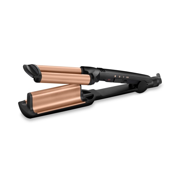 BaByliss Deep Waves Rizador de pelo Caliente Negro, Naranja 2,5 m