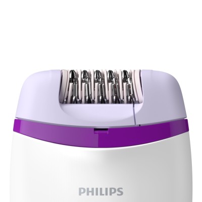 Philips Satinelle Essential Depiladora con cable compacta, perfilador para zona bikini incl.