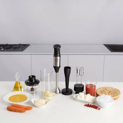 Taurus Bapi 1200 Premium Fullset Batidora de inmersión 1200 W Negro, Acero inoxidable