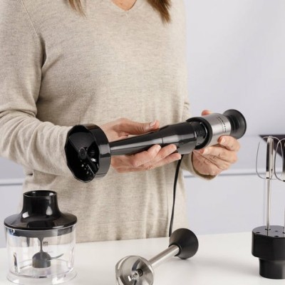 Taurus Bapi 1200 Premium Fullset Batidora de inmersión 1200 W Negro, Acero inoxidable