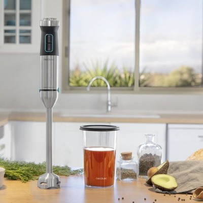 Cecotec Power TitanBlack 1500 XL 0,8 L Batidora de inmersión 1500 W Negro, Plata
