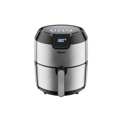 Tefal Easy Fry EY401D Sencillo 4,2 L Independiente 1500 W Freidora de aire caliente Negro, Acero inoxidable