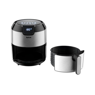 Tefal Easy Fry EY401D Sencillo 4,2 L Independiente 1500 W Freidora de aire caliente Negro, Acero inoxidable