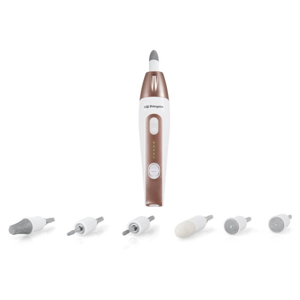 Orbegozo SET 5600 set de manicura y pedicura Establecer Marrón, Blanco