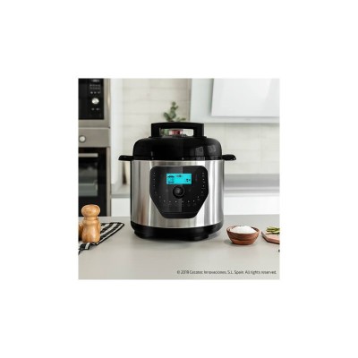 Cecotec Olla GM H Deluxe 6 L Negro, Acero inoxidable