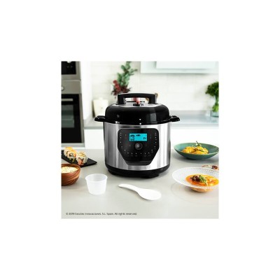 Cecotec Olla GM H Deluxe 6 L Negro, Acero inoxidable