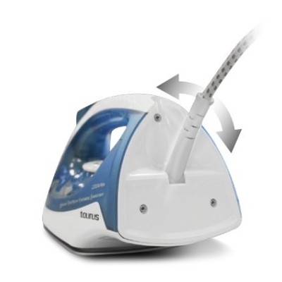 Taurus Baltic 2200 Plancha vapor-seco Suela cerámica de nanoplata 2200 W Azul, Blanco