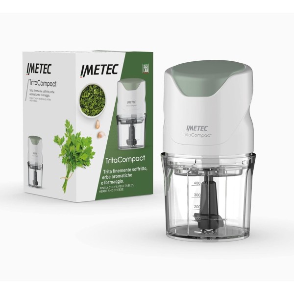 Imetec TritaCompact picadora eléctrica de alimentos 0,4 L 350 W Verde, Blanco