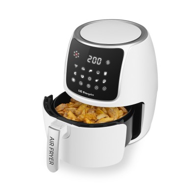 Orbegozo FDR 64 freidora Sencillo 4 L 1500 W Negro, Acero inoxidable, Blanco