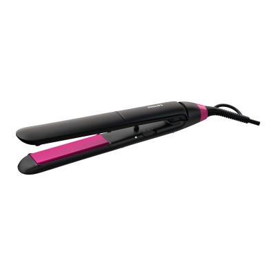 Philips StraightCare Essential BHS375 00 Utensilio de peinado Cepillo alisador Caliente Negro, Rosa 1,8 m