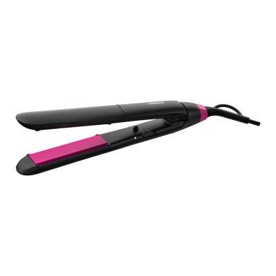 Philips StraightCare Essential BHS375 00 Utensilio de peinado Cepillo alisador Caliente Negro, Rosa 1,8 m