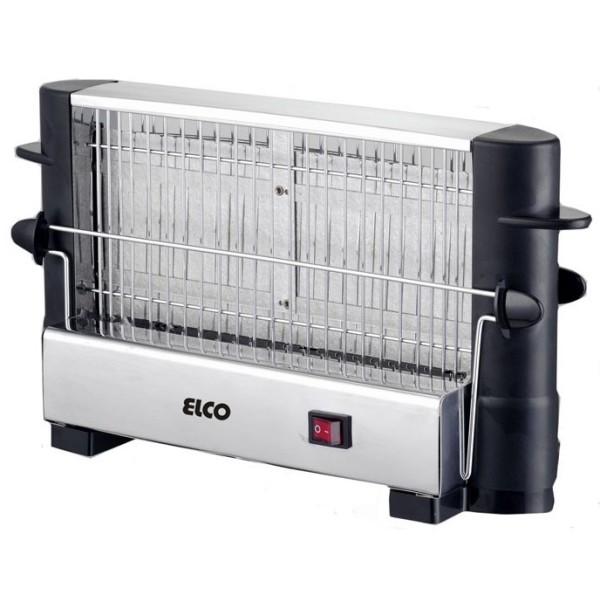 Elco PT-1082 tostadora 4 rebanada(s) 750 W Negro, Acero inoxidable