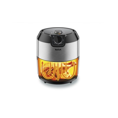 Tefal Easy Fry EY201D freidora Sencillo 4,2 L Independiente 1500 W Freidora de aire caliente Negro, Acero inoxidable