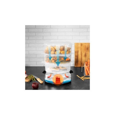 Cecotec Vapovita 3000 Inox vaporizador Independiente 800 W Negro, Acero inoxidable, Transparente