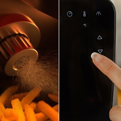 Cecotec 03300 freidora Sencillo 5,5 L Independiente 1550 W Freidora baja en grasa Negro