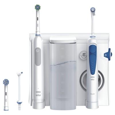 Oral-B Idropulsore Health Center Adulto Cepillo dental oscilante Azul, Blanco