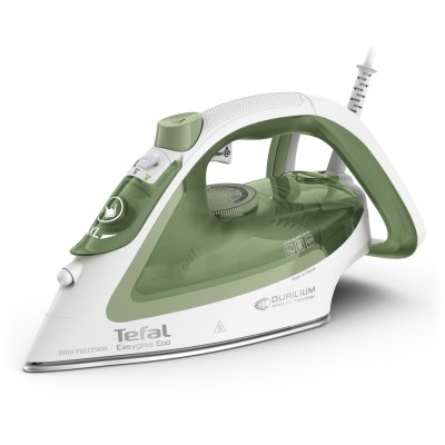 Tefal Easygliss Eco FV5781 Plancha vapor-seco Suela de Durilium Airglide 2800 W Blanco, Verde