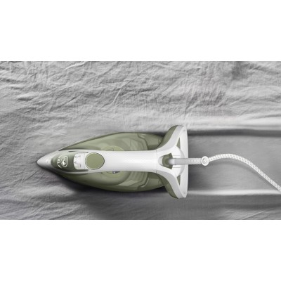 Tefal Easygliss Eco FV5781 Plancha vapor-seco Suela de Durilium Airglide 2800 W Blanco, Verde