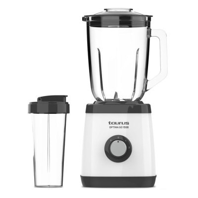 Taurus OPTIMA GO 1500 Batidora de vaso 1500 W Negro, Blanco