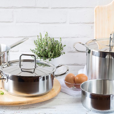 BRA Profesional A343955 Olla alta 8,5 L Acero inoxidable