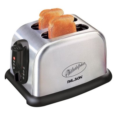 Palson 30410 tostadora 2 rebanada(s) Negro, Acero inoxidable