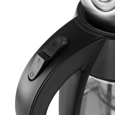 Orbegozo KT 6040 tetera eléctrica 1,8 L 2200 W Negro, Acero inoxidable