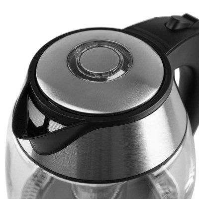 Orbegozo KT 6040 tetera eléctrica 1,8 L 2200 W Negro, Acero inoxidable