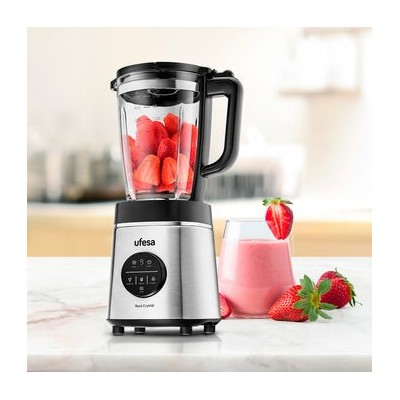 Ufesa Rock Crystal 1,75 L Batidora de vaso 1800 W Negro, Acero inoxidable