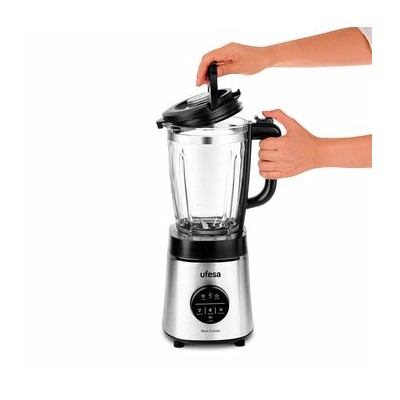 Ufesa Rock Crystal 1,75 L Batidora de vaso 1800 W Negro, Acero inoxidable