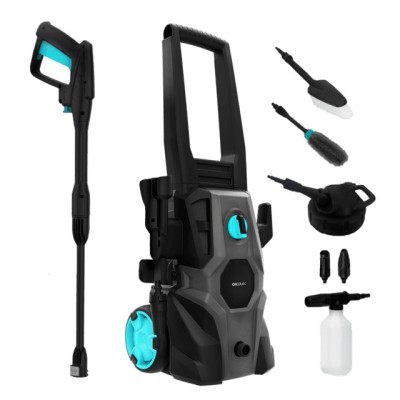 Cecotec 08137 Limpiadora de alta presión o Hidrolimpiadora Vertical Eléctrico 468 l h 1600 W Negro, Gris