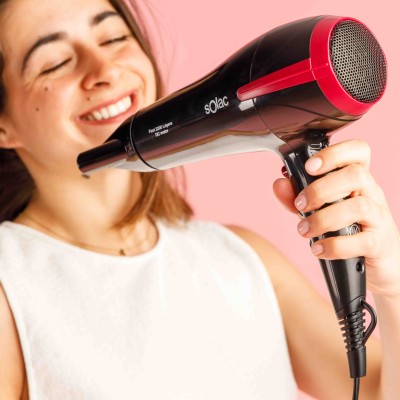 Solac Fast 2200 secador 2200 W Negro, Violeta