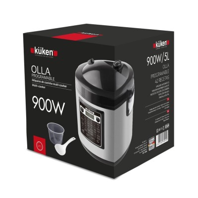 Küken 35555 olla multi-cocción 5 L 900 W Negro, Cromo, Plata