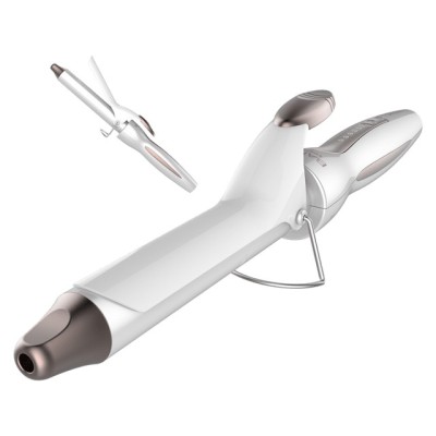 Cecotec Bamba SurfCare Curly Rizador de pelo Caliente Plata, Blanco