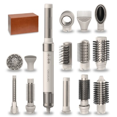 Cecotec Bamba CeramicCare 14in1 Herramienta de peinado con múltiples accesorios Champán 1400 W 1,8 m