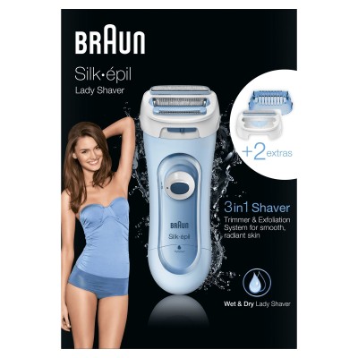 Braun Silk-épil 81653271 maquinilla de afeitar para mujer 3 cabezal(es) Recortadora Azul
