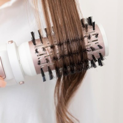 Cecotec 03446 Utensilio de peinado Herramienta de peinado con múltiples accesorios Caliente Gris, Oro rosado 1000 W 1,8 m