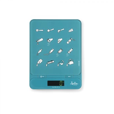 JATA HBAL1204 báscula de cocina Azul Encimera Rectángulo Báscula electrónica de cocina