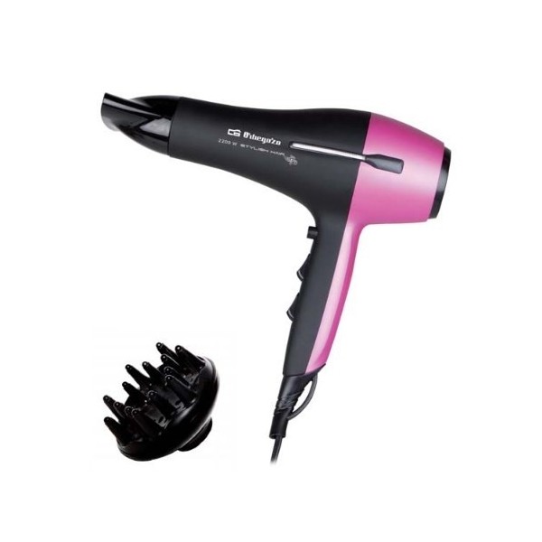 Orbegozo SE 2320 secador 2200 W Negro, Rosa