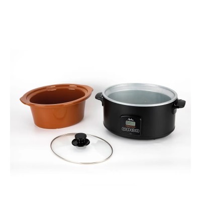JATA JEOL2145 olla de cocción lenta 5 L 210 W Negro, Terracota