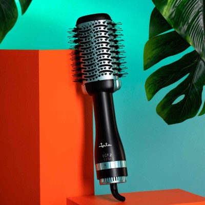 JATA JBSC2211 Utensilio de peinado Cepillo de aire caliente Caliente Negro, Turquesa 1200 W 1,8 m