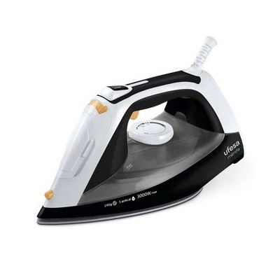 Ufesa PV3650 Mérida Plancha vapor-seco Suela de cerámica 3000 W Negro, Blanco