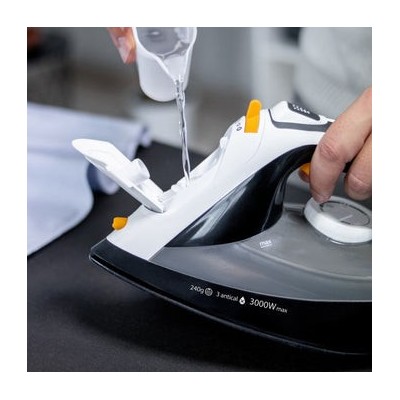 Ufesa PV3650 Mérida Plancha vapor-seco Suela de cerámica 3000 W Negro, Blanco