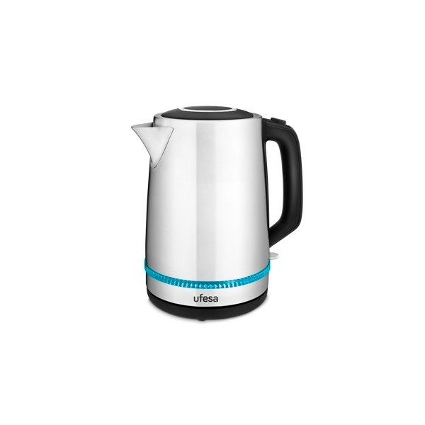 Ufesa Ness tetera eléctrica 1,7 L 2200 W Negro, Acero inoxidable