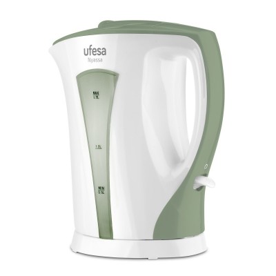 Ufesa Nyassa 1.7L tetera eléctrica 1,7 L 2200 W Verde, Blanco