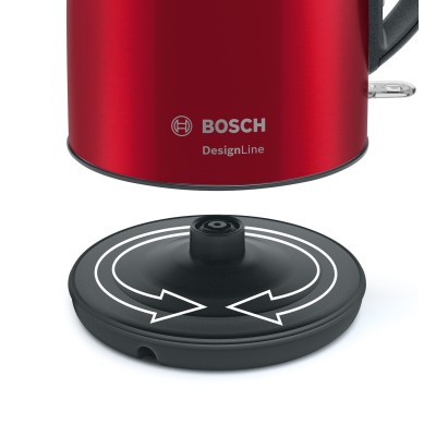 Bosch TWK3P424 tetera eléctrica 1,7 L 2400 W Gris, Rojo