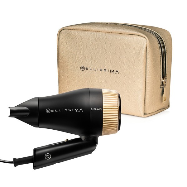 Bellissima B-Travel secador 1400 W Negro, Oro