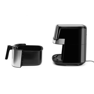 Orbegozo FDR 67 freidora Sencillo 5,5 L Independiente 1700 W Freidora de aire caliente Negro, Acero inoxidable