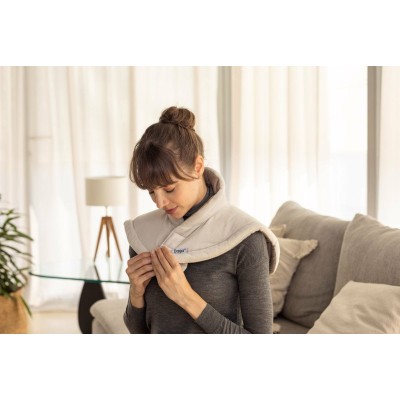 Daga 16868 manta eléctrica y almohadilla 110 W Beige Tela, Felpa