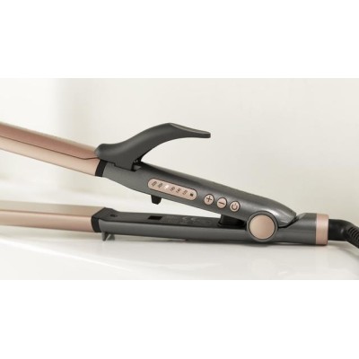 Cecotec Bamba RitualCare 1000 Ceramic 2in1 Plancha de pelo Caliente Gris, Rosa 82 W 2 m